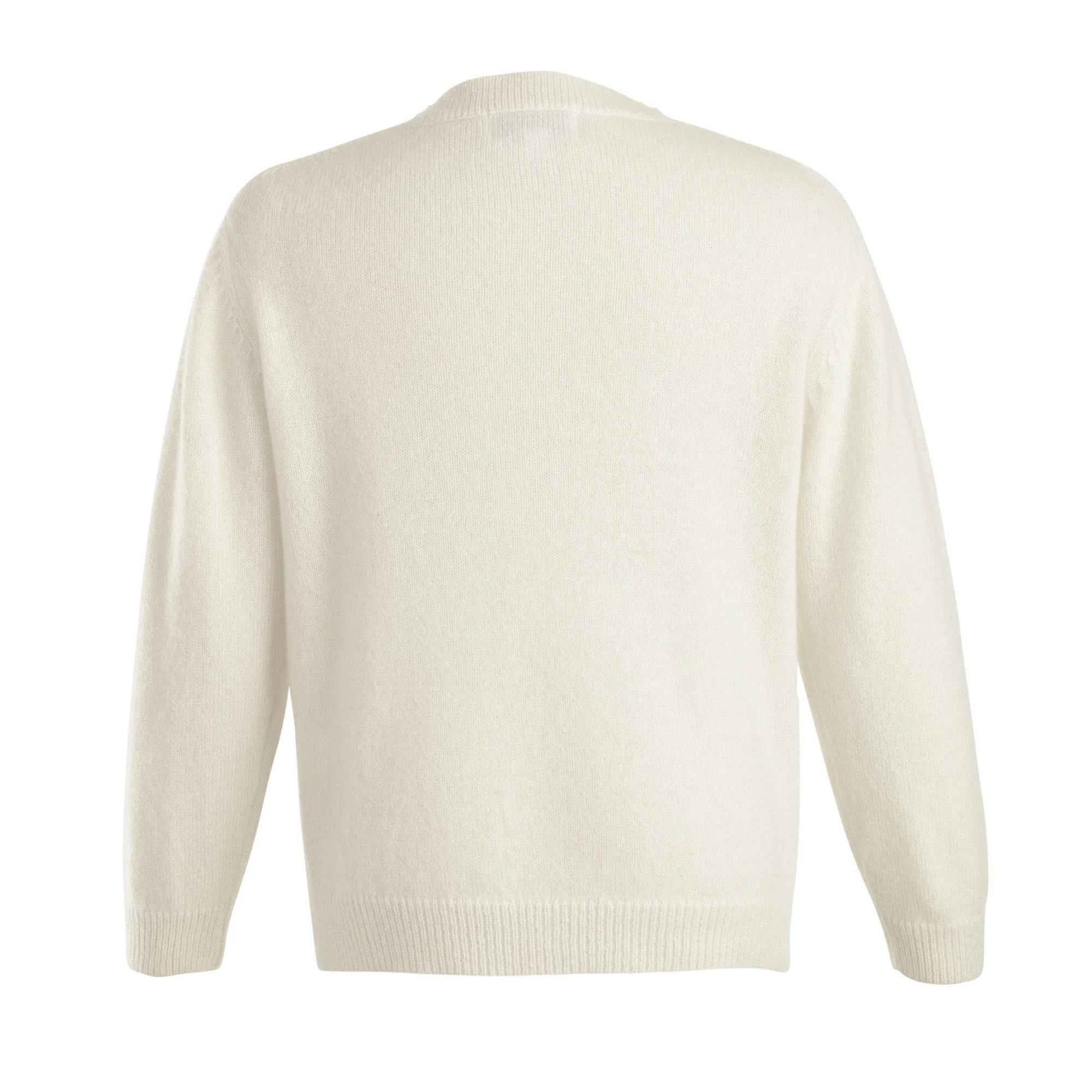 Girls Ivory Cashmere Cardigan - Image 5