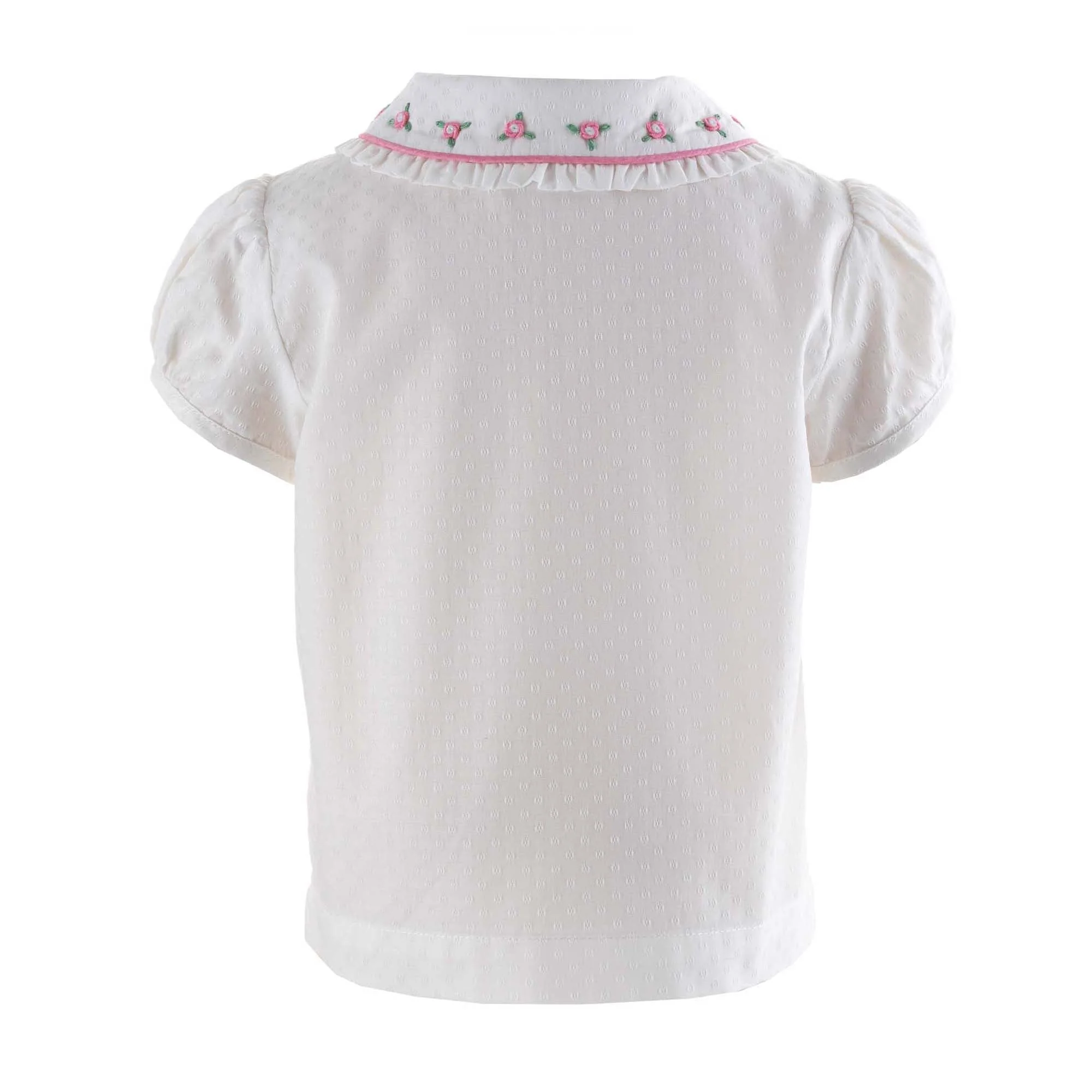 Rosebud Embroidered Blouse - Image 3