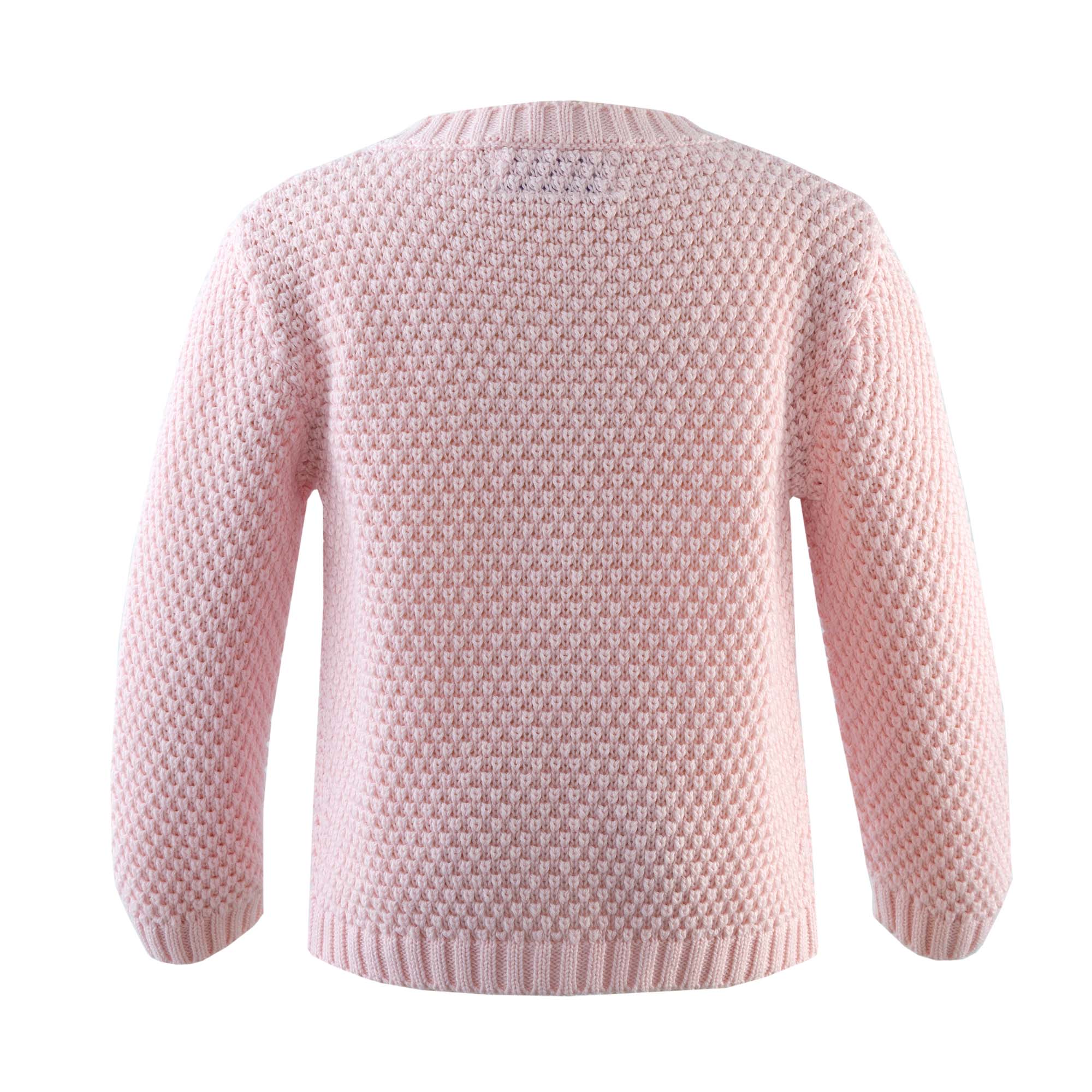 Round Neck Moss Stitch Cardigan - Image 3